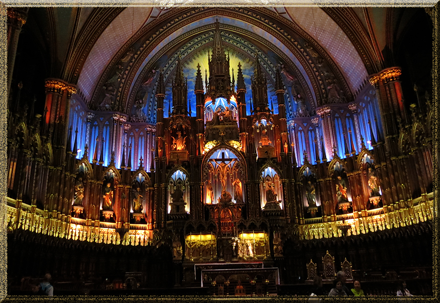 Basilique Notre-Dame-de Montréal, choeur et retable