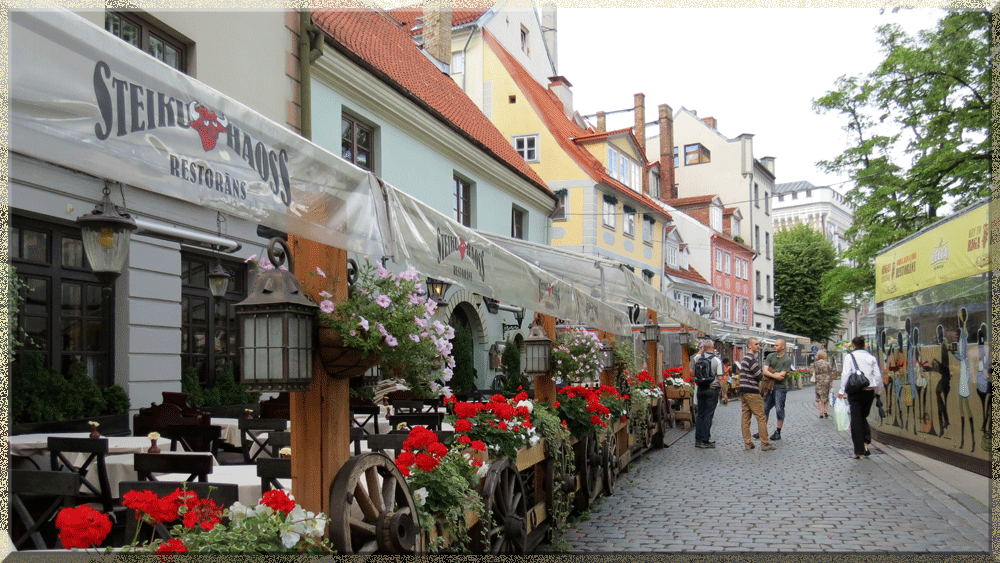 Riga, rue fleurie