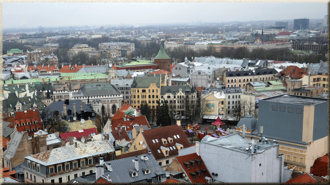 Riga, Petite Guilde, Maison des Chats, Tour Poudirière