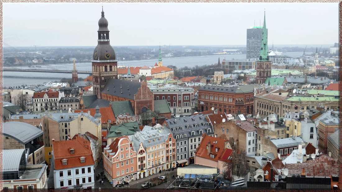 Riga, vue à partir du clocher de l'église St-Pierre